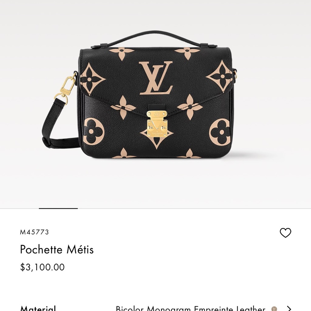 Louis Vuitton Black and Tan Crossbody Bag with Monogram
